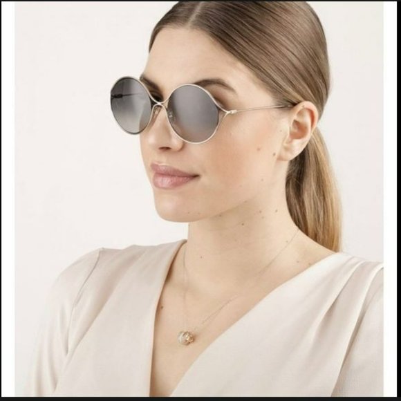 NWT Gucci Round Gold Sunglasses